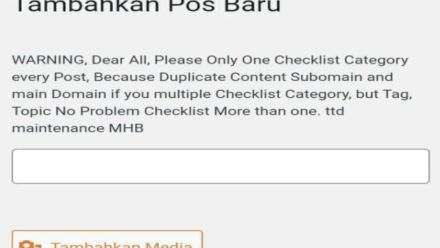 Cara Membuat Notice di Laman Pos Admin WordPress