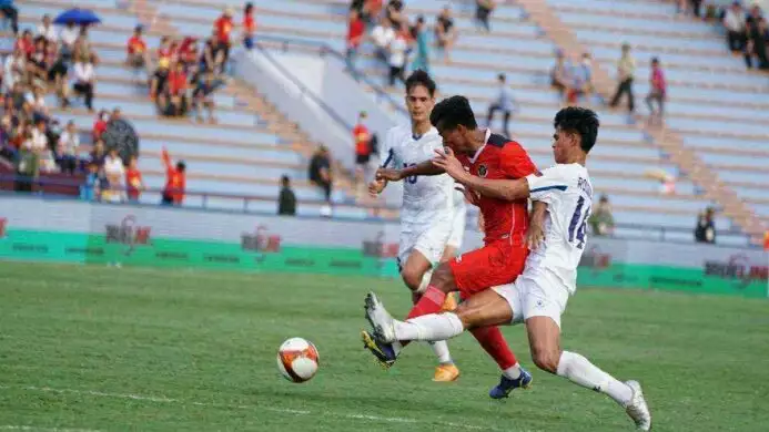 indonesia football nasional team a 23 vs philippines