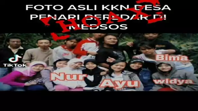 foto viral peserta asli kkn di desa penari ini ternyata hoaks