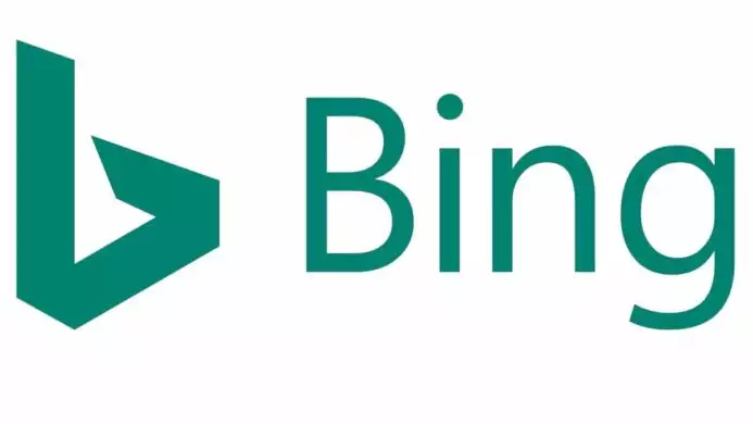 ilustrasi logo pencarian bing