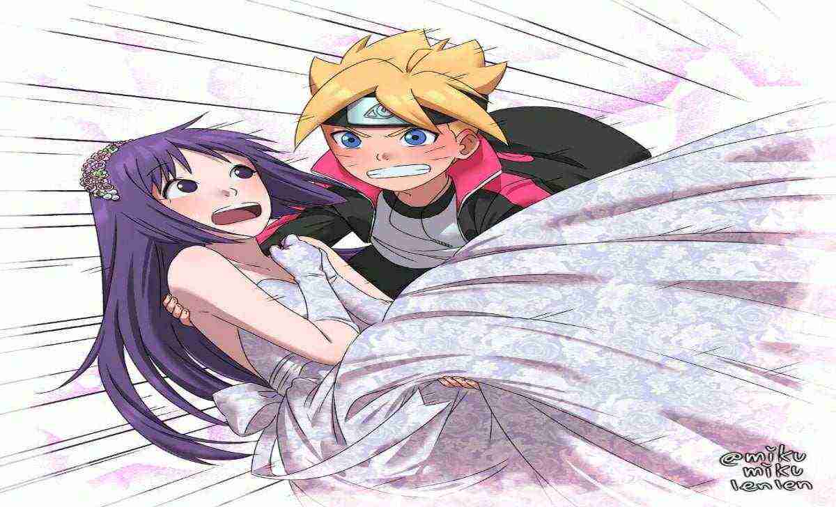 Fanart Boruto dan Sumire Menikah Fanart Boruto dan Sumire Menikah