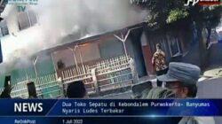 Video, Dua Toko Sepatu di Purwokerto Nyaris Ludes Terbakar