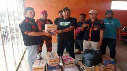 Peduli Banjir Bantarsari, Pemuda Pancasila PAC Wanareja dan Majenang Salurkan Bantuan