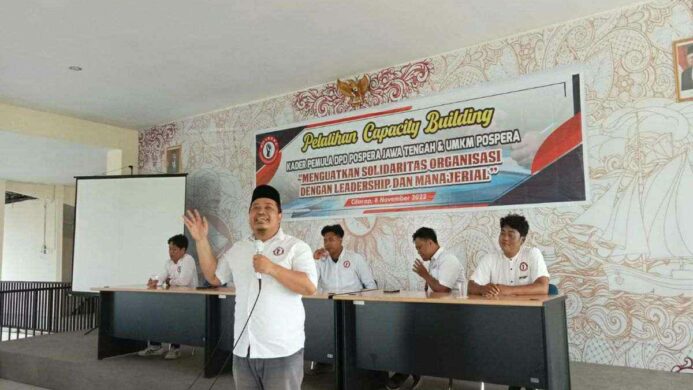 Ketua DPD Pospera Jawa Tengah, Priyo Anggoro dalam rangka Pelatihan Capacity Building Pospera