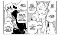 Momoshiki ke Boruto, Amado Berbohong Tentang Shinjutsu