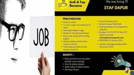 Lowongan Kerja Pria Sebagai Staf Dapur di Cilacap Kota