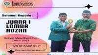 Alumni SD Al-Irsyad 2 Cilacap Berhasil Meraih Juara 1 Lomba Adzan MUTUBUMI Cup 2