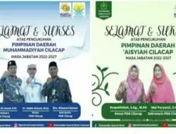 Nahkoda Baru PD Muhammadiyah dan PD ‘Aisyiyah Cilacap Periode 2022-2027