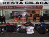 Para pelaku Pengeroyokan yang berhasil ditangkap Satreskrim Polresta Cilacap