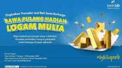 Bertransaksi Obligasi di Pasar Sekunder melalui bank bjb, Bisa Bawa Pulang Logam Mulia