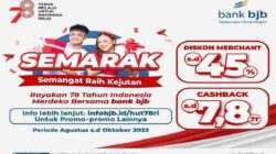 Promo HUT RI ke-78 dari bank bjb, Cek Nih Daftarnya!