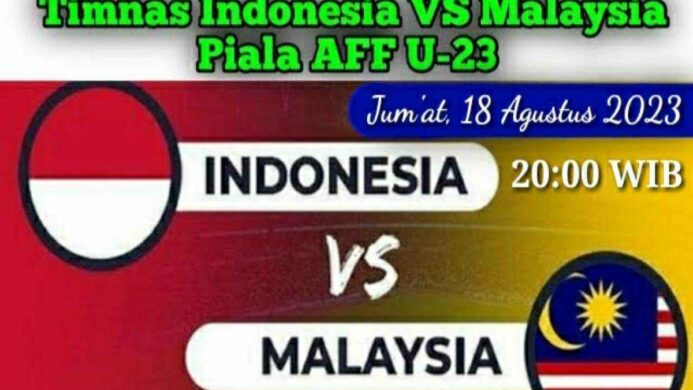 jadwal timnas indonesia vs malaysia aff u23 2023