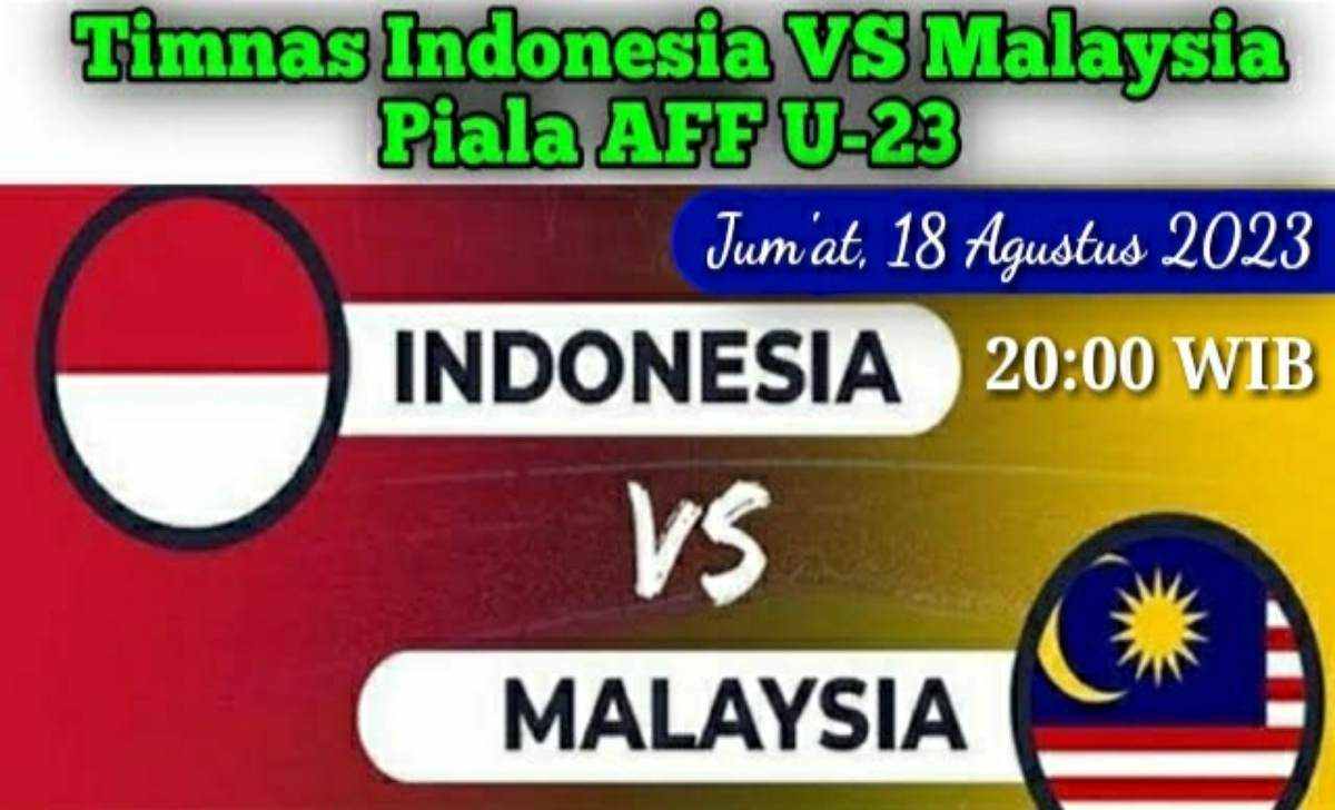 jadwal timnas indonesia vs malaysia aff u23 2023