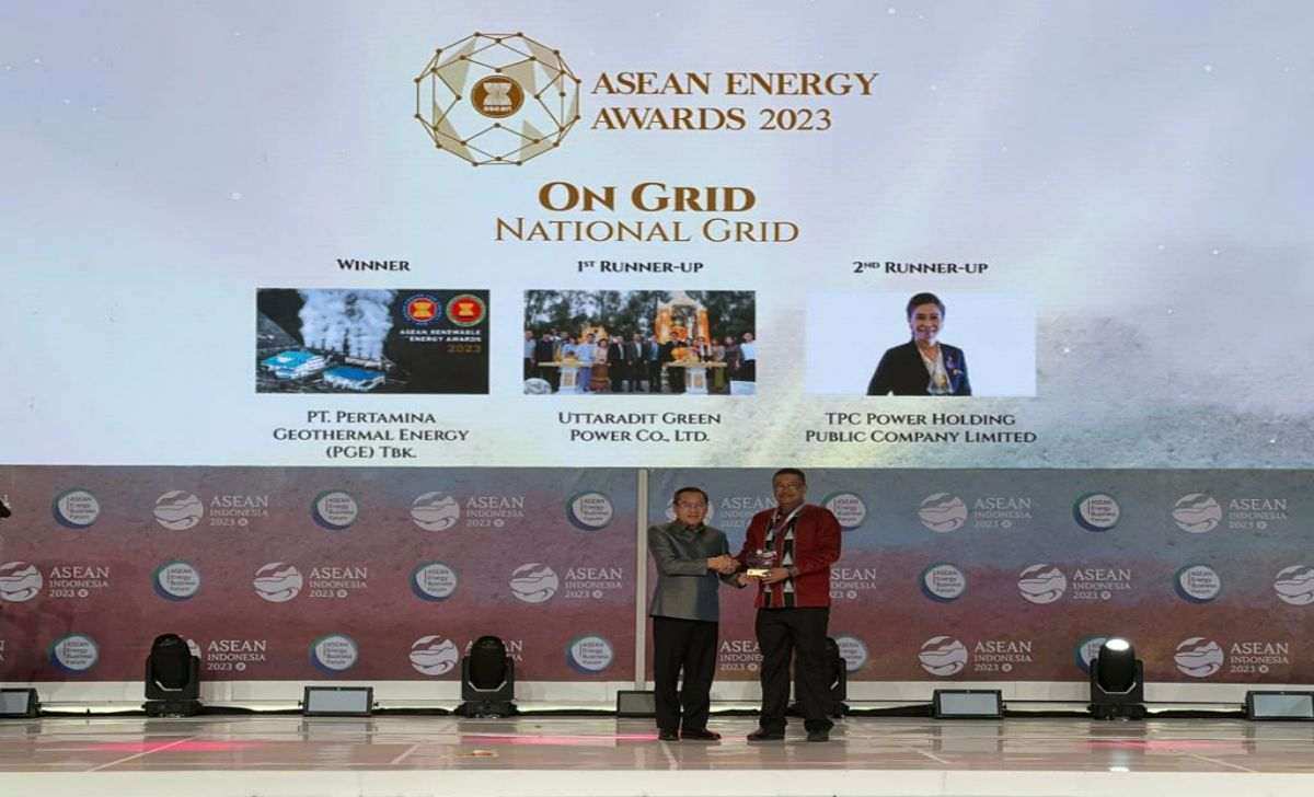 pertamina geothermal energy raih penghargaan winner of the on grid