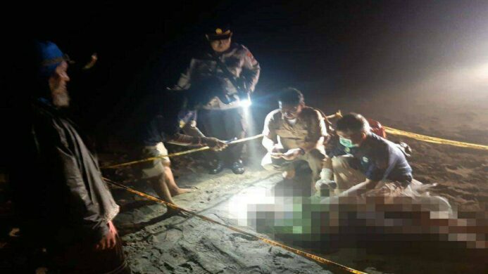 Tim Sar Gabungan temukan Jasad Korban ketiga kecelakaan kapal compreng di Widarapayung Binangun