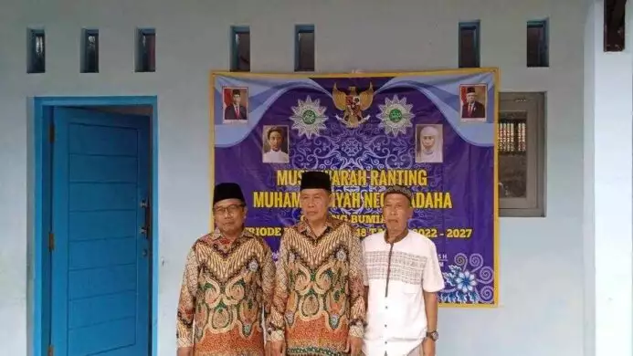 Ketua, Sekretaris dan Bendahara PRM Negaradaha terpilih