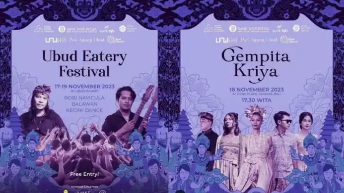 Gelaran Ubud Eatery Festival dan Gempita Kriya di Bali