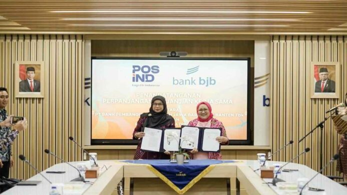 bank bjb dan PT Pos Indonesia Perpanjang Perjanjian Kerjasama