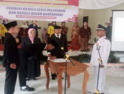Sah, Perangkat Desa Bantarsari Formasi Jabatan Kasi Pelayanan dan Kepala Dusun Dilantik