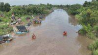 Pelajar SMA Hanyut Terbawa Derasnya Arus Sungai Pemali Brebes