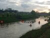 proses pencarian korban tenggelam di Sungai Banteran Kesugihan Cilacap