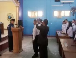 Pelantikan Anggota KPPS Desa Rawajaya