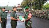 Dapat Penghargaan Dari Pangdam IV/Diponegoro, Dandim Apresiasi Kinerja Serda Ronal Langlaku