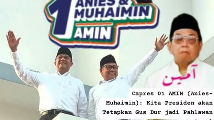 komitmen pasangan amin gus dur akan ditetapkan pahlawan nasional