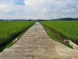 Penampakan Proses Cor Beton TMMD Kodim Cilacap di Kalikudi Adipala