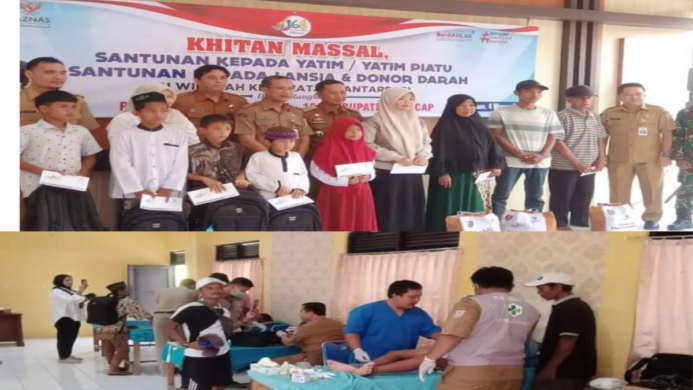 Salah satu rangkaian kegiatan peringatan Hari Jadi Kabupaten Cilacap ke 168 di Kecamatan Bantarsari.