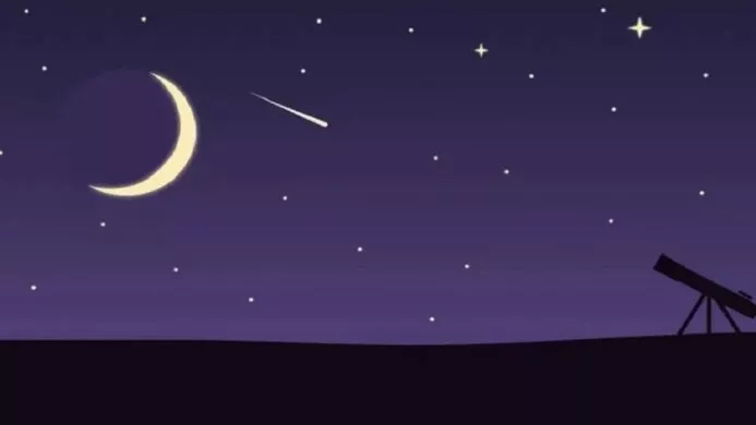 ilustrasi melihat tinggi hilal