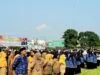 Upacara Peringatan Hardiknas di Banyumas, Dimeriahkan Tari P5 oleh Para Siswa
