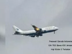 Pesawat Garuda Angkut 450 Jemaah Haji Sulsel Terbakar, Mendarat Darurat dengan Selamat