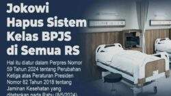 Presiden Jokowi Hapus Sistem Kelas BPJS di Semua Rumah Sakit