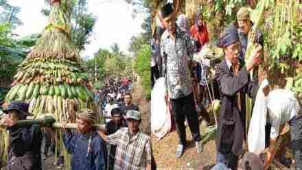 Wujud Rasa Syukur, Warga Karang Delima Banyumas Gelar Acara Budaya Sedekah Bumi