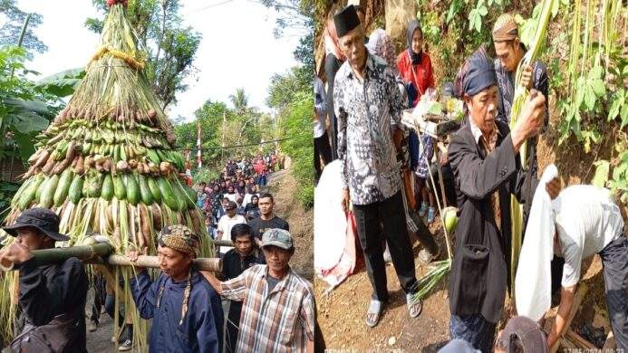 warga karang delima banyumas gelar acara budaya sedekah bumi