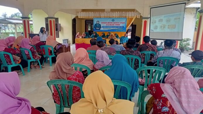 Sosialisasi Genta Emas Tingkat Kabupaten Cilacap di lokasi TMMD Sengkuyung Kodim Cilacap