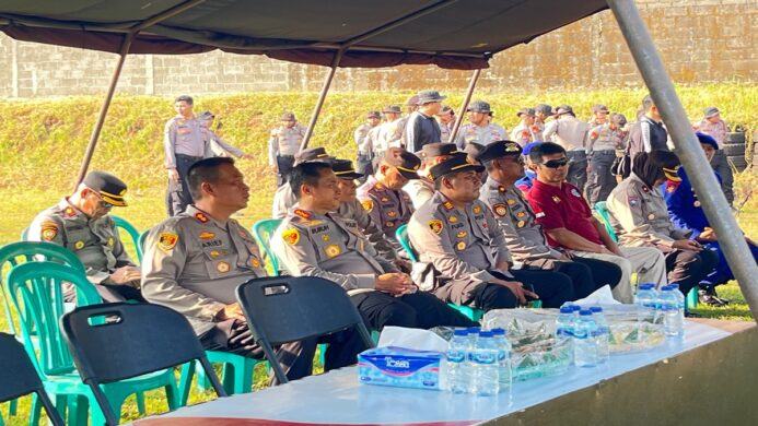 polresta cilacap gelar latihan menembak guna mengasah kemampuan personel