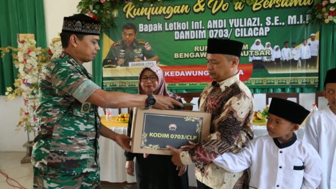 dandim cilacap sambangi rumah yatim bengawan al kautsar