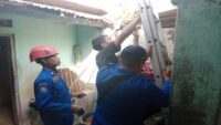 Petugas Damkar Cilacap Selamatkan Kucing Liar Jatuh ke Sumur di Binangun