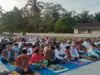 Suasana Shalat Idul Adha di Lapangan Menggala Desa Langkap Bumiayu