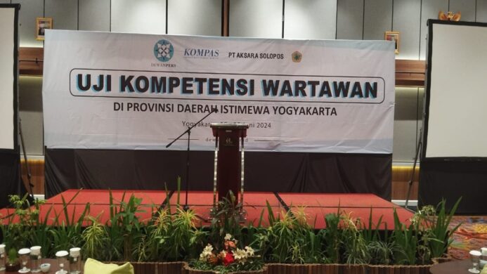 pelaksanaan Uji Kompetensi Wartawan fasilitasi Dewan Pers dan 3 Lembaga Uji di Yogyakarta