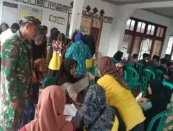 Peduli Kesehatan, Babinsa Pesawahan Binangun Aktif Dampingi Posyandu Remaja