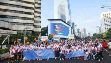 Rayakan HUT ke-32, BRI-MI Gelar Fun Walk dan Peluncuran Website Baru