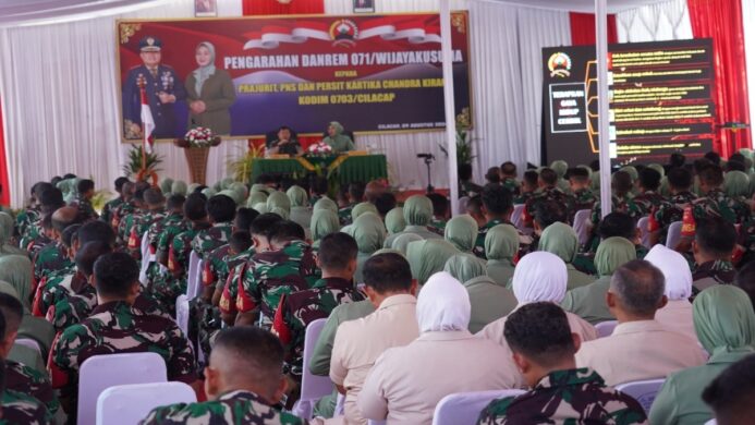 Danrem 071 Wijayakusuma Kolonel Inf Jamaluddin, S.I.P kunjungi Makodim 0703 Cilacap