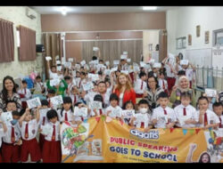 Pelatihan Public Speaking Bersama Priska Sahanaya dan AGATIS di SD Kasih Immanuel Taman Surya dan Taman Palem