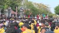 Berakhir Ricuh, Demo Tolak Revisi UU Pilkada di Purwokerto