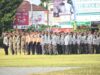 Polresta Banyumas bersama Pemkab Banyumas gelar apel pasukan Operasi Mantap Praja Candi di Alun alun Purwokerto pada Jum'at