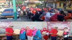 Antusias Warga Rawajaya, Ikuti Lomba Jalan Sehat
