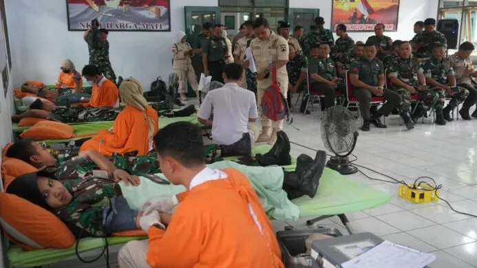 rangkaian hut ke 63 korem 071 wijayakusuma gelar donor darah
